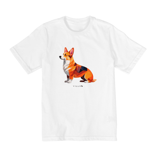 Nome do produto Camiseta Infantil Confort - De 10 a 14 anos Corgi Pembroke