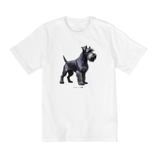 Nome do produto Camiseta Infantil Confort - De 10 a 14 anos Schnauzer