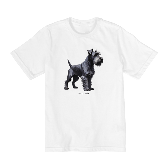 Camiseta Infantil Confort - De 10 a 14 anos Schnauzer
