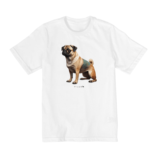 Nome do produto Camiseta Infantil Confort - De 10 a 14 anos Pug