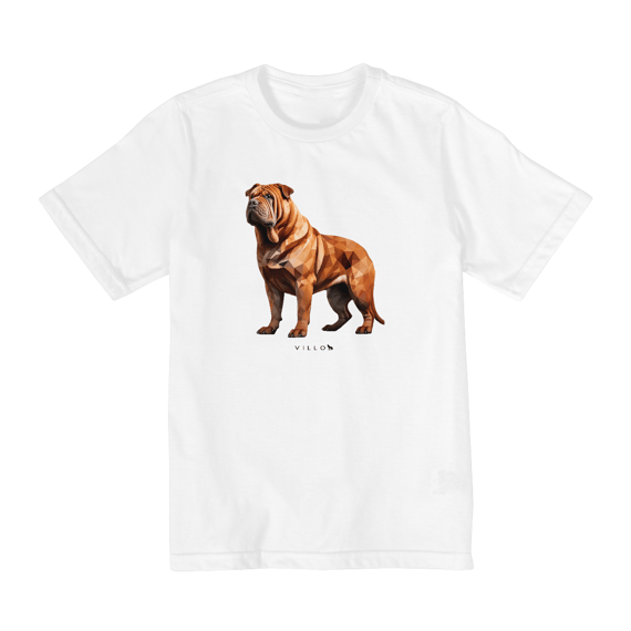 Camiseta Infantil Confort - De 10 a 14 anos Shar-pei