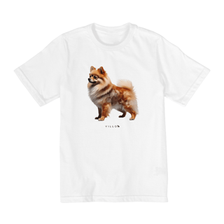 Nome do produto Camiseta Infantil Confort - De 10 a 14 anos Cão da Pomerânia