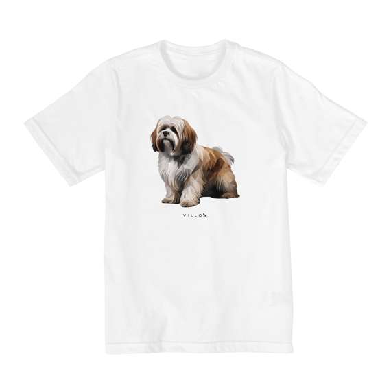 Camiseta Infantil Confort - De 10 a 14 anos Lhasa Apso