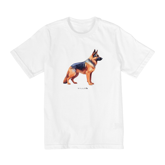 Camiseta Infantil Confort - De 10 a 14 anos Pastor Alemão