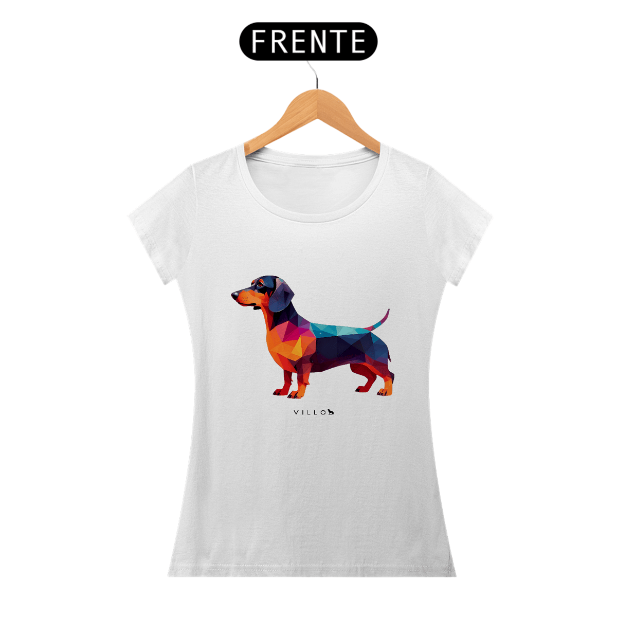 Nome do produto: Camiseta Baby Long Confort Dachshund