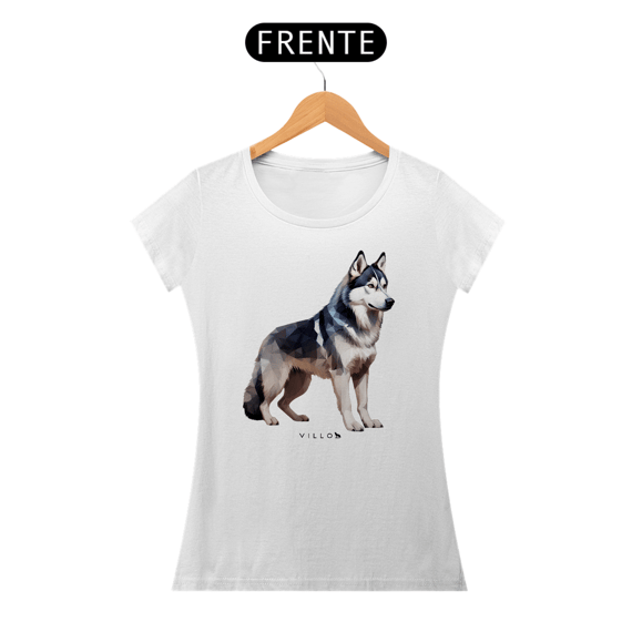 Camiseta Baby Long Confort Husky Siberiano