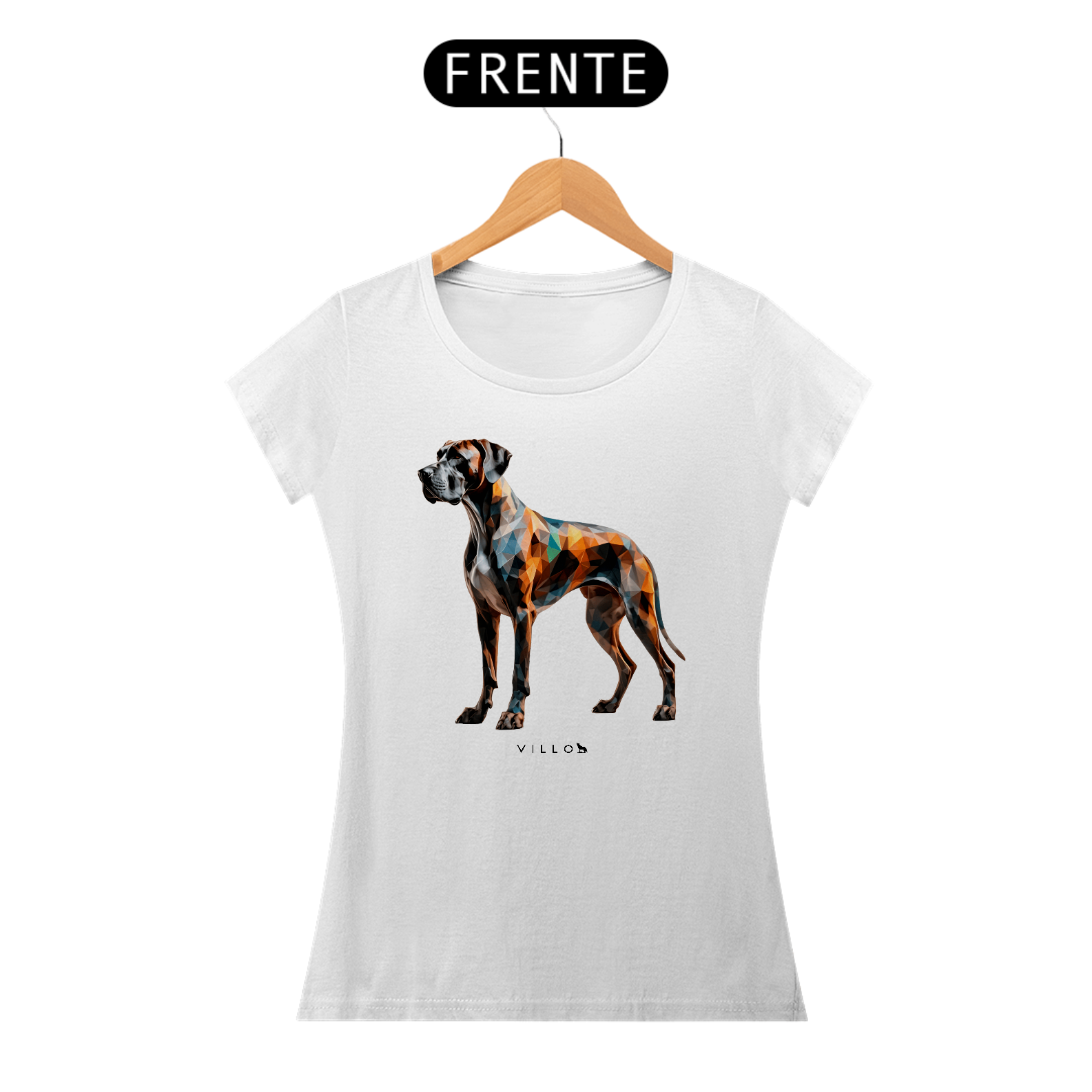 Camiseta Baby Long Confort Dogue Alemão