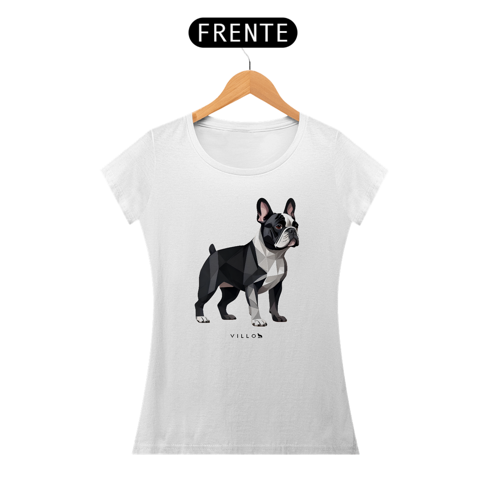 Camiseta Baby Long Confort Bulldog Frânces