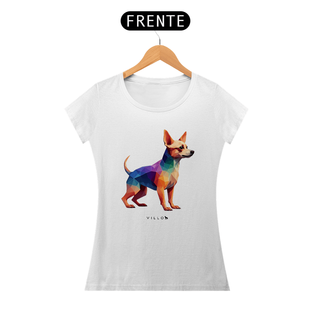 Nome do produto: Camiseta Baby Long Confort Chihuahua