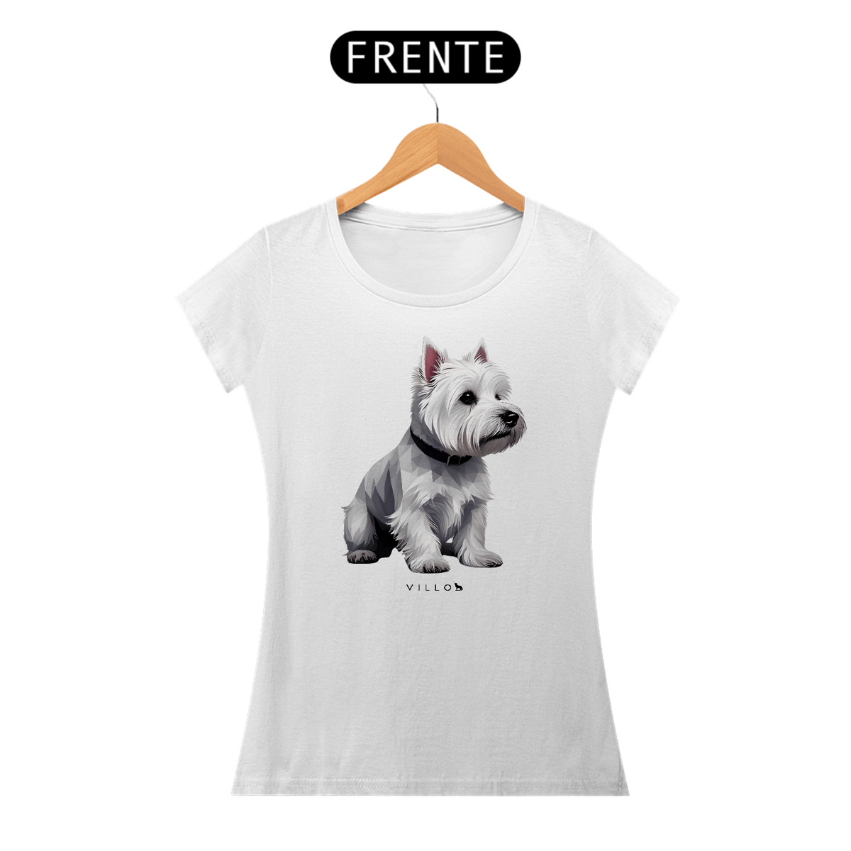 Nome do produto: Camiseta Baby Long Confort West Highland White Terrier