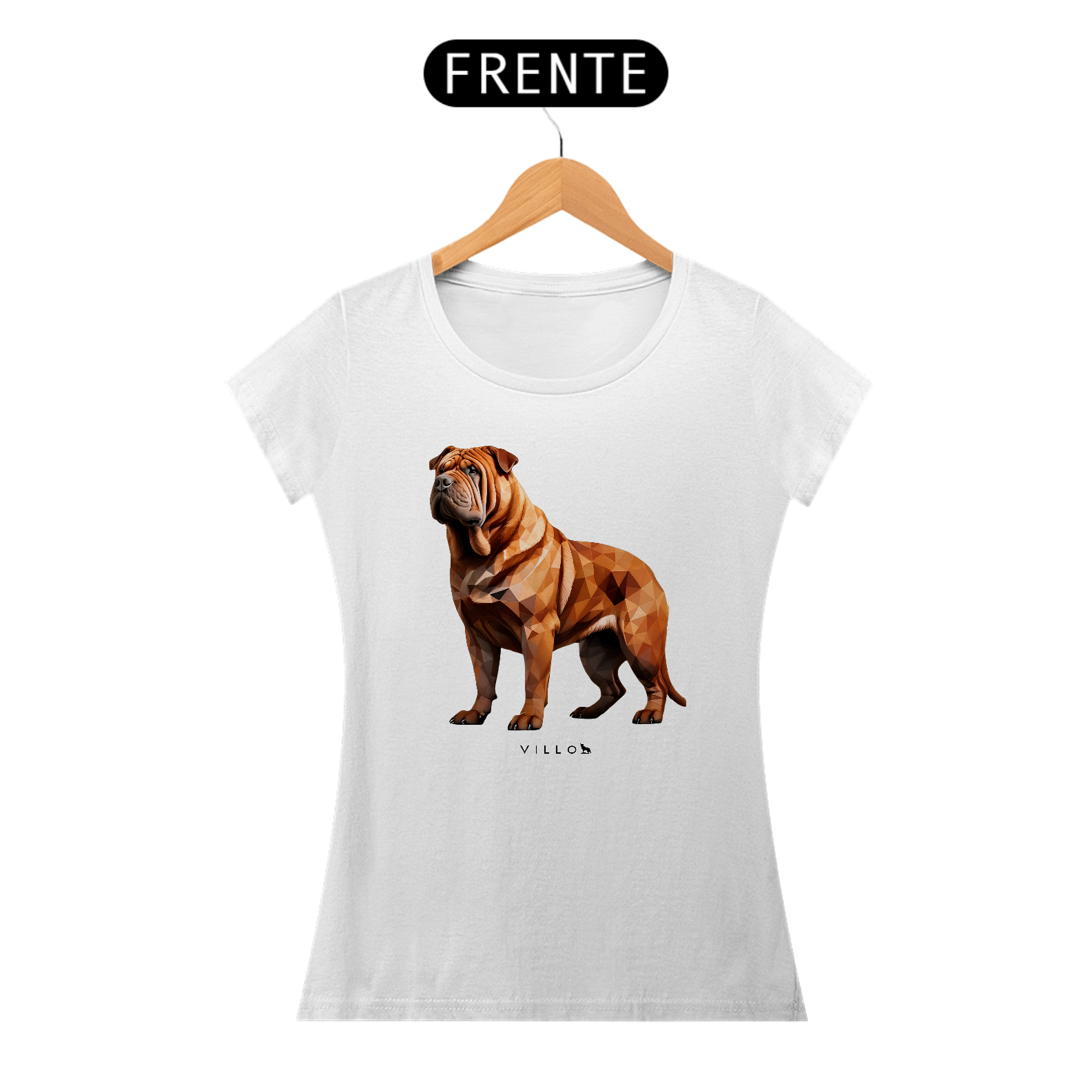 Camiseta Baby Long Confort Shar-pei