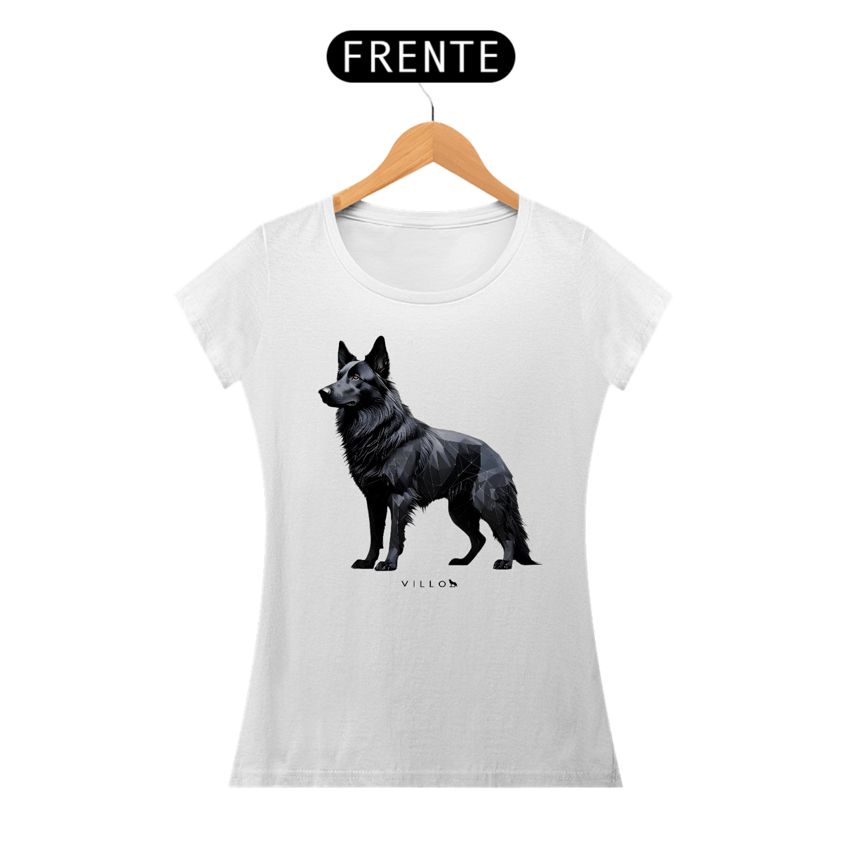 Nome do produto: Camiseta Baby Long Confort Pastor Belga