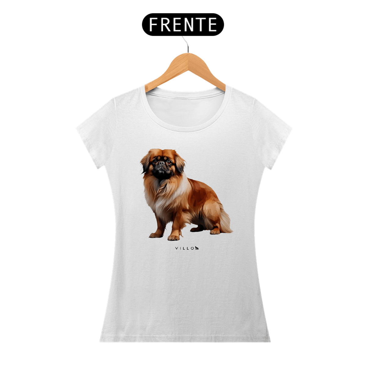 Nome do produto: Camiseta Baby Long Confort Pequinês