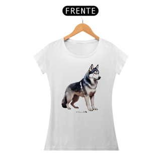Nome do produto Camiseta Baby Long Pima Premium Husky Siberiano