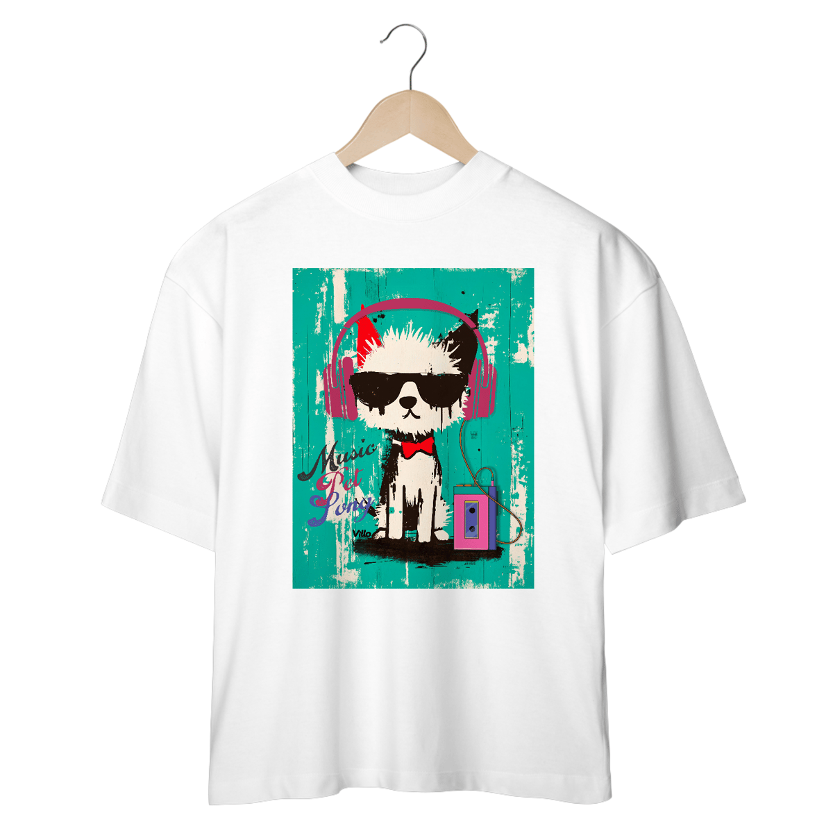 Nome do produto: Oversized Vibe Music Pet Song