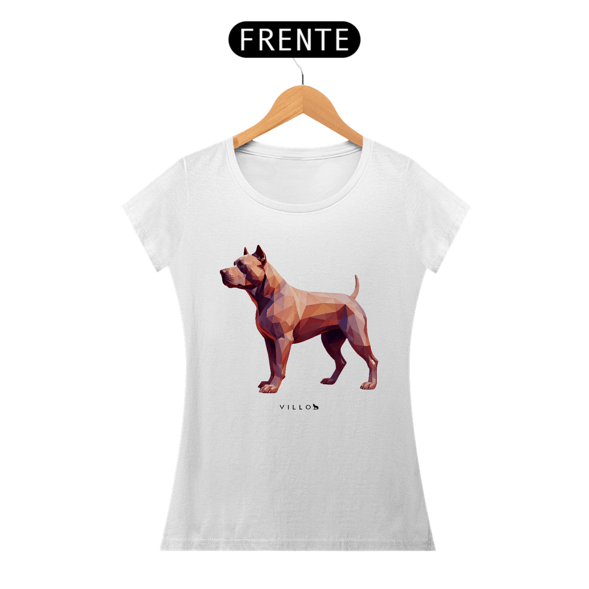 Nome do produto: Camiseta Baby Long Confort Pitbull