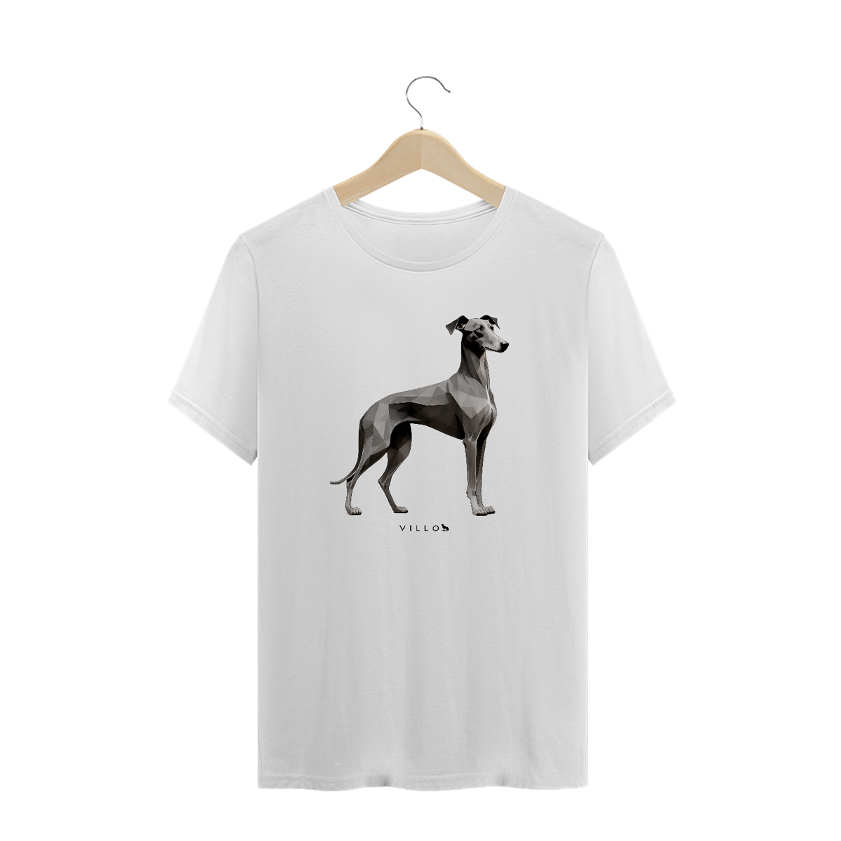 Nome do produto: Camiseta Confort Galgo Italiano Plus Size