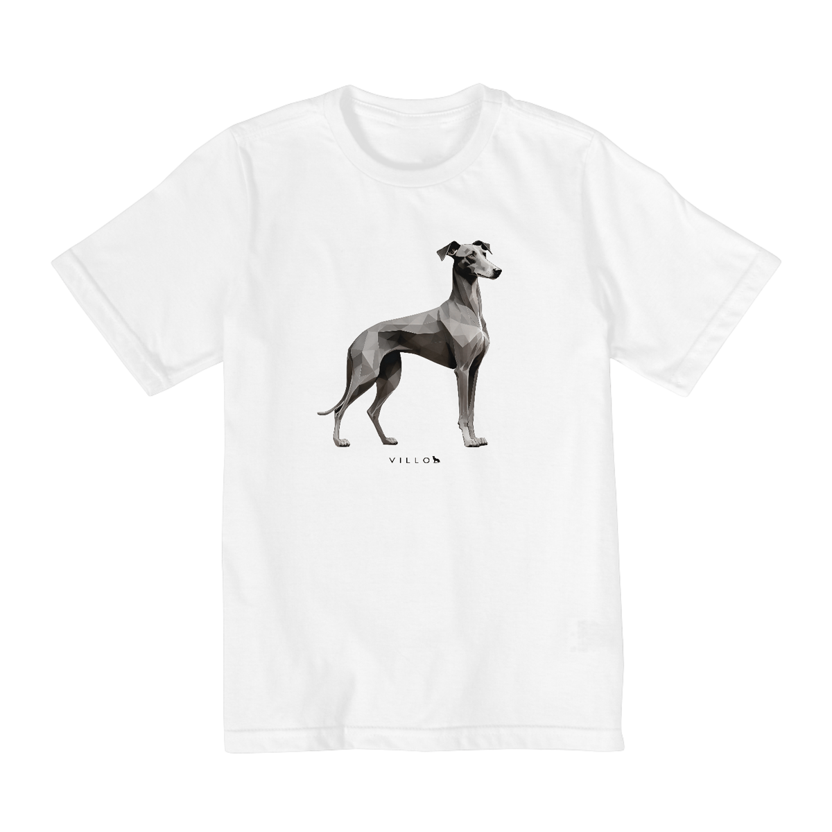 Nome do produto: Camiseta Infantil Confort - De 10 a 14 anos Galgo Italiano