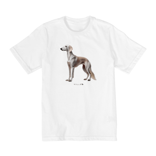 Nome do produto Camiseta Infantil Confort - De 2 a 8 anos Saluki pelo curto