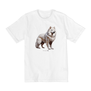 Nome do produto Camiseta Infantil Confort - De 2 a 8 anos Samoieda