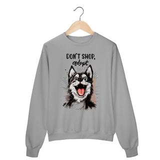 Nome do produto Moletom Liso Don´t shop Adopt
