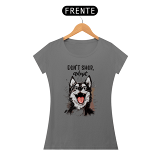Nome do produto Camiseta Baby Long Estonada Don´t shop Adopt