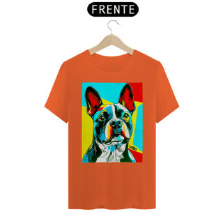 Nome do produto Camiseta Confort Bulldog Frânces Pop Art