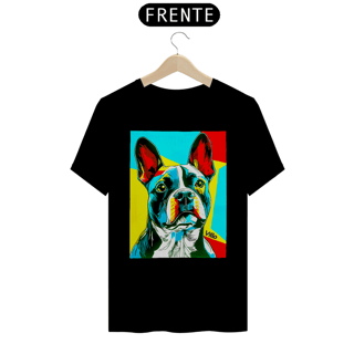 Nome do produto Camiseta Confort Bulldog Frânces Pop Art