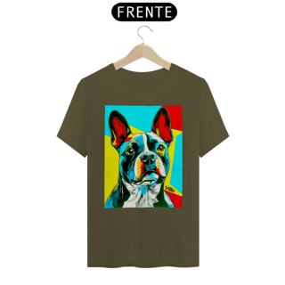 Nome do produto Camiseta Confort Bulldog Frânces Pop Art