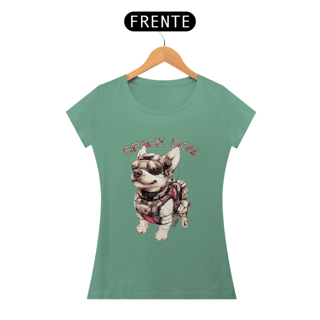 Nome do produto Camiseta Baby Long Estonada Space Dog