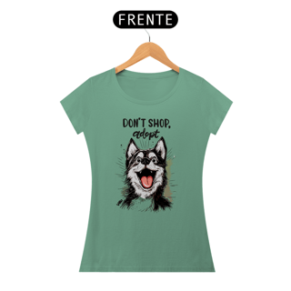 Nome do produto Camiseta Baby Long Estonada Don´t shop Adopt