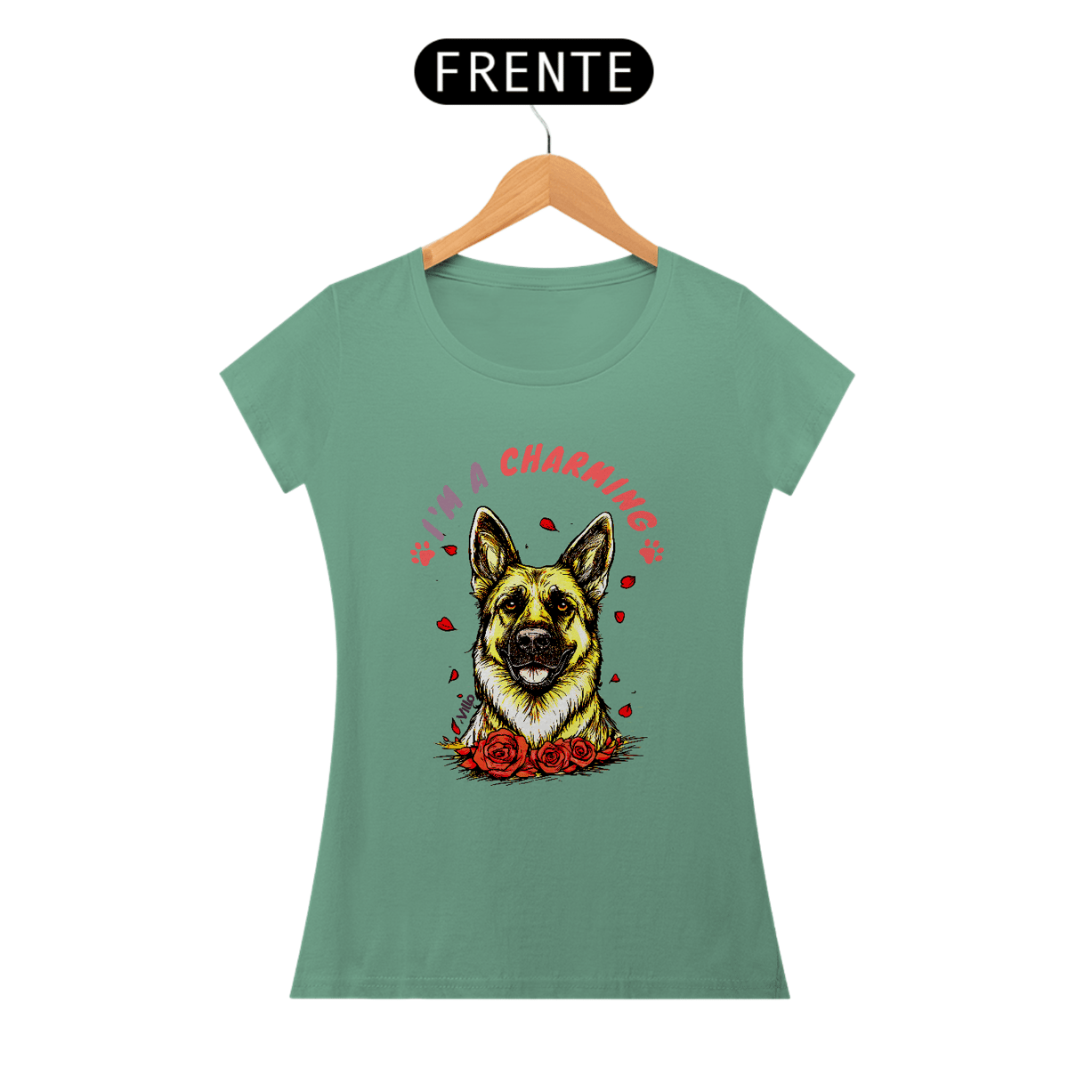 Nome do produto: Camiseta Baby Long Estonada I´m a Charming