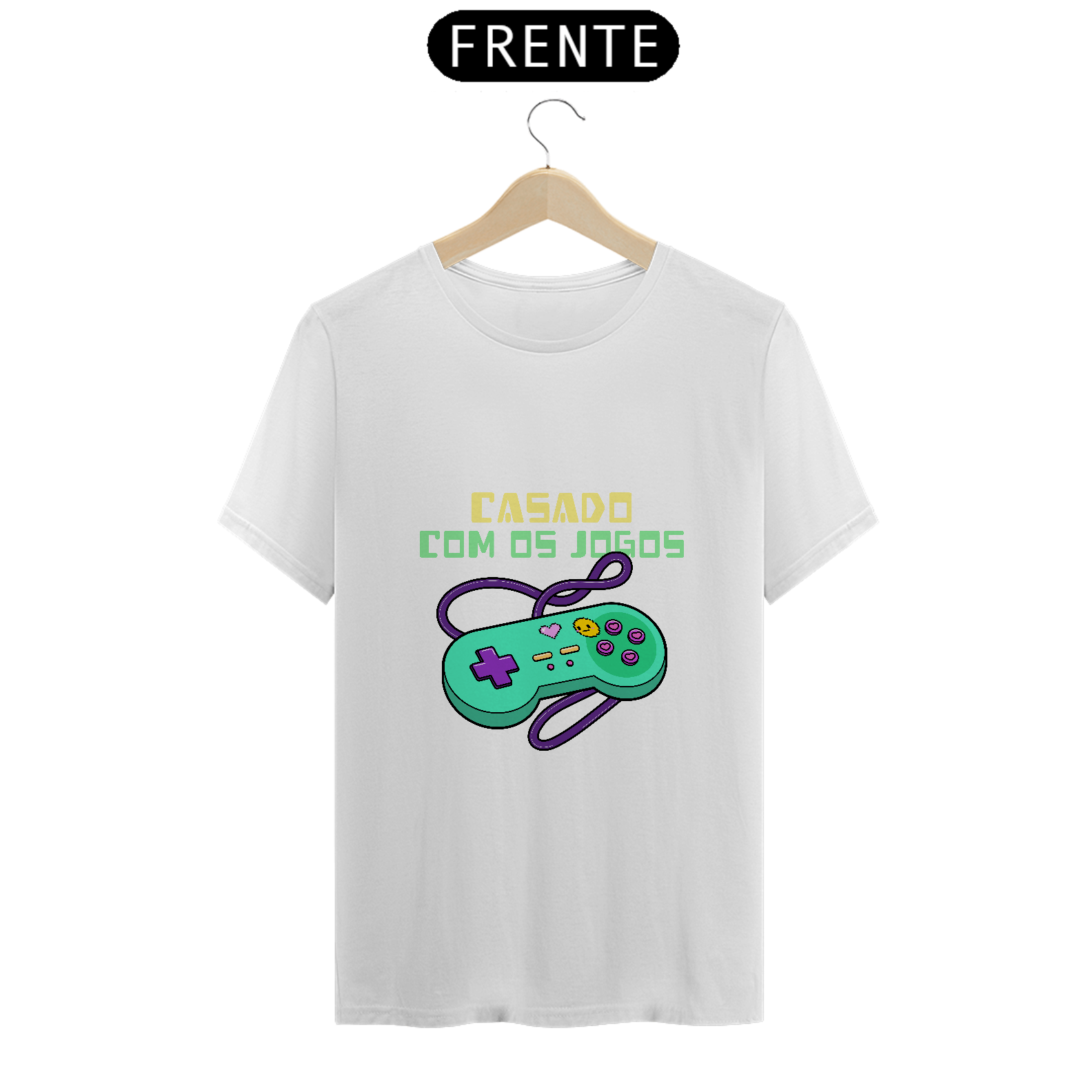 Camiseta Casado com os Jogos – Amor Eterno pelos Games