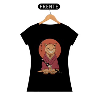 Camiseta baby look Gato Cultura japonesa KIMONO - BLGCJ37