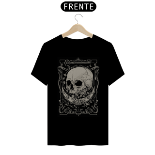 Camisa de caveira - Flores e ornamentos  - FO35