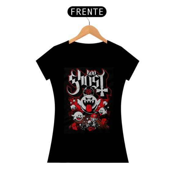 Camiseta baby Look Mario World - GHOST - BLGOT33