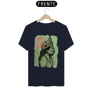 Nome do produto Camiseta PRIME - Pena Verde (Brasil Terra Indígena)