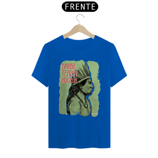 Nome do produto Camiseta - Pena Verde (Brasil Terra Indígena)