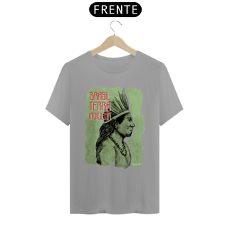 Nome do produto Camiseta - Pena Verde (Brasil Terra Indígena)