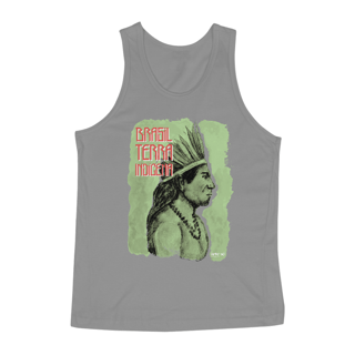 Nome do produto Camiseta Regata - Pena Verde (Brasil Terra Indígena)