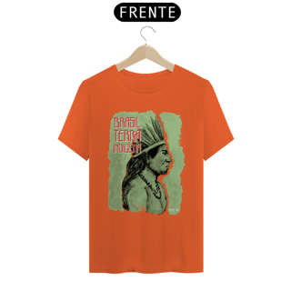 Nome do produto Camiseta PRIME - Pena Verde (Brasil Terra Indígena)