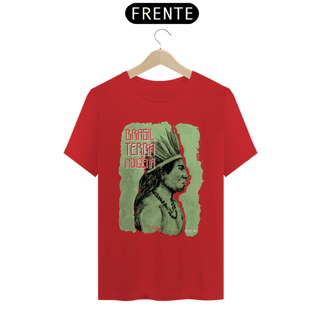 Nome do produto Camiseta PRIME - Pena Verde (Brasil Terra Indígena)