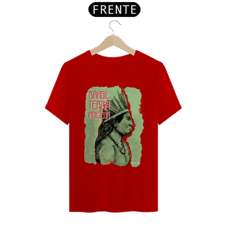 Nome do produto Camiseta - Pena Verde (Brasil Terra Indígena)