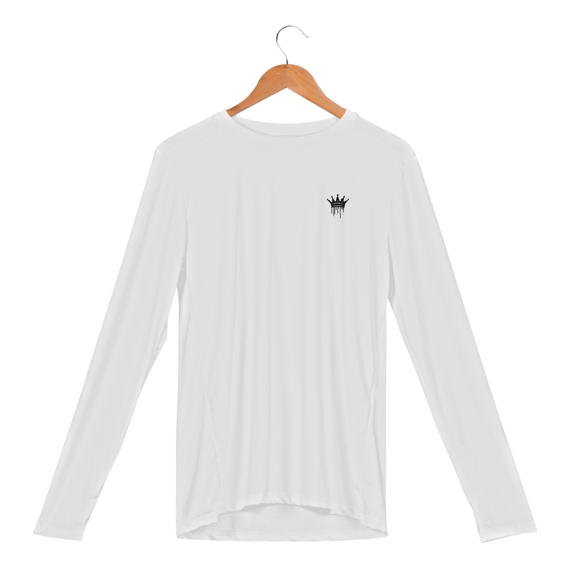Camisa Manga Longa Hollow DryFit UV Branca