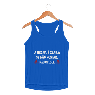 Nome do produto Regata Fem Dry UV - A regra é clara