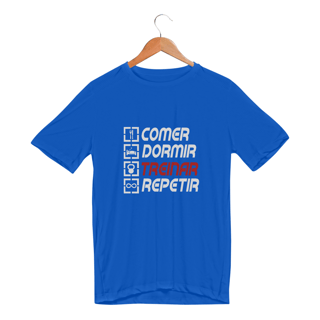 Nome do produto Camiseta Dry UV - Comer, dormir, treinar e repetir.