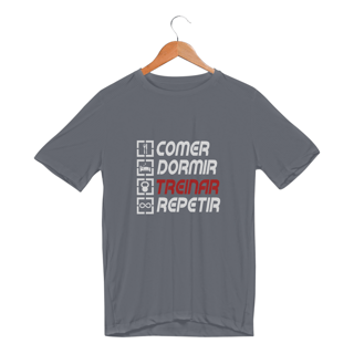 Nome do produto Camiseta Dry UV - Comer, dormir, treinar e repetir.