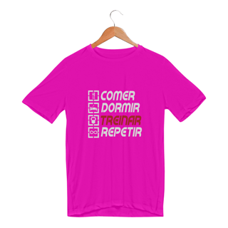 Nome do produto Camiseta Dry UV - Comer, dormir, treinar e repetir.