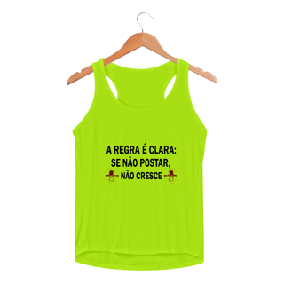 Nome do produto Regata Fem Dry UV - A regra é clara.