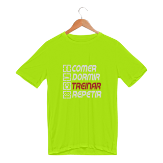 Nome do produto Camiseta Dry UV - Comer, dormir, treinar e repetir.